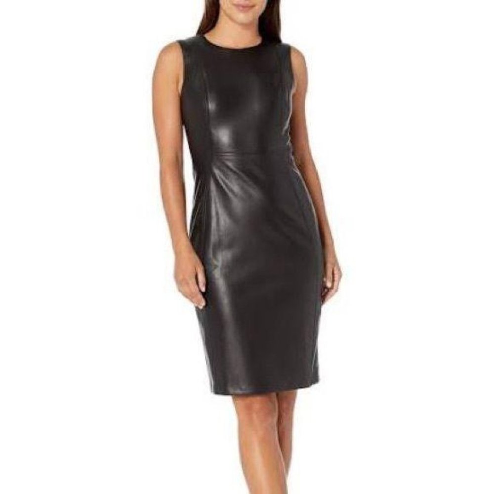 ❌SOLD❌NWT CALVIN KLEIN Black Leather Sheath